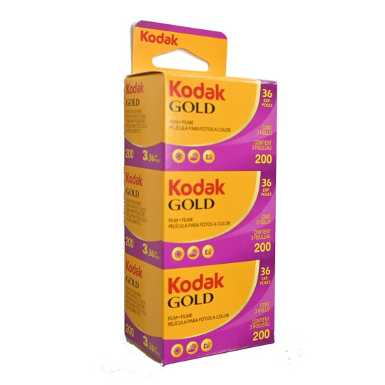 Kodak Gold 200/36 barevný negativní kinofilm 3 ks