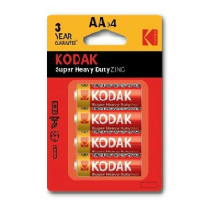 Kodak AA baterie Heavy Duty zinko-chloridová, 4 ks