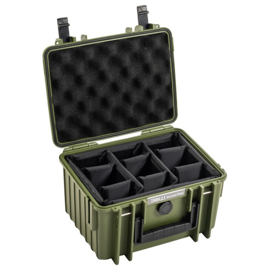 B&W Outdoor Cases Type 2000 / Bronze green (divider system)