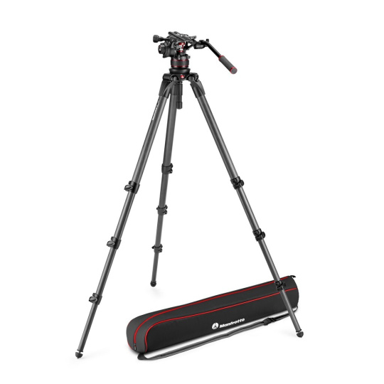 Manfrotto MVK612CTALL Nitrotech 612 video head, CF Tall Single Legs