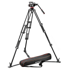 Manfrotto MVH502A,546GB-1 502 fluid video head & 546GB alu twin leg tripod