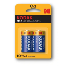 Kodak C baterie MAX alkalická, 2 ks