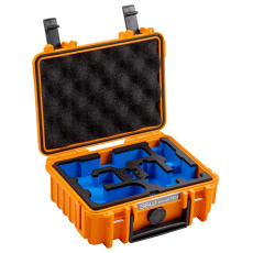 B&W Outdoor Cases Type 500 for DJI Osmo Pocket 3 Creator Combo, Orange