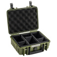 B&W Outdoor Cases Type 1000 / Bronze green (divider system)