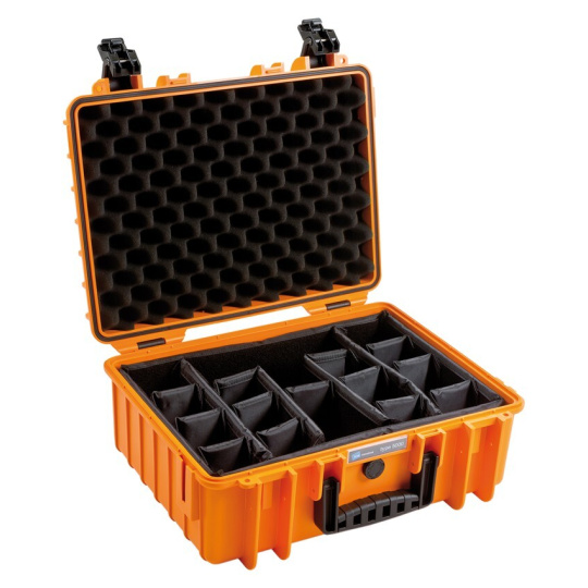 B&W Outdoor Cases Type 5000 / Orange (divider system)