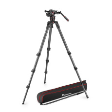 Manfrotto MVK608CTALL Nitrotech 608 video head, 536 CF Tall Single Legs Tripod