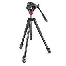 Manfrotto MVK500190XV 500 Fluid Video Head Flat Base with 190X Video Alu Tripod